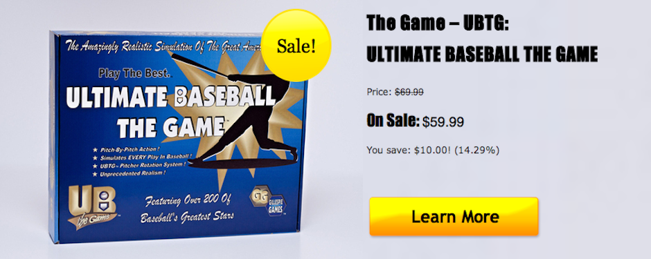 Click Here To Learn More About ULTIMATE BASEBALL THE GAME